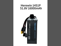 Herewin 14S1P 16Ah 51.8V LiPo Pouch UAV battery 25C High Discharage rate