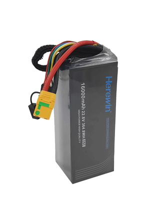 Buy 6S1P 16000mAh 22.8V 25C Herewin Batteries LiHv Drone Battery Pack For UAVs online manufacture
