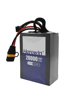 Buy Herewin 14S Drone Battery 20000mah 53.2V 30C Sprayer UAV Battery online manufacture