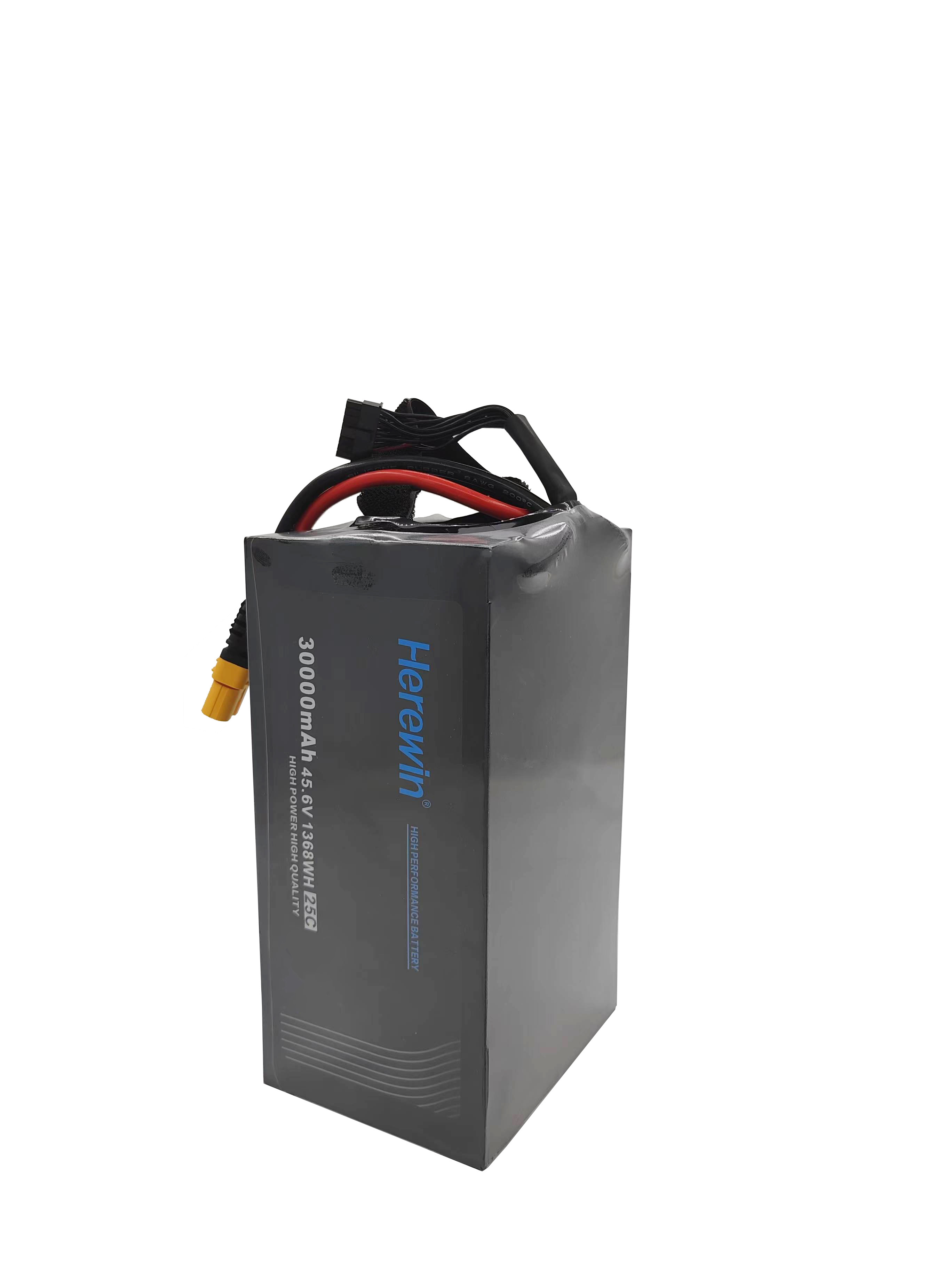 High Voltage Soft Pack UAV Battery 45.6V 30000mAh 25C LiHv Drone ...