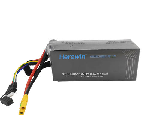 Herewin 22.2V 6s 16000mah Lipo Battery Soft Pack Drone Battery 2.08kg