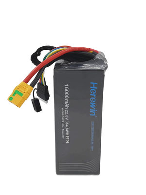 MSDS UN38.3 BIS 6S1P 25C Lipo Drone Battery Pack 16000mAh 22.8V