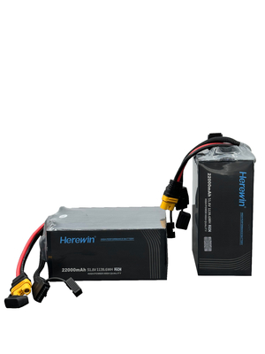 Herewin 14S 51.8V 22000mAh LiPo Uav Drone Battery Pouch Pack 25C Battery For Drones