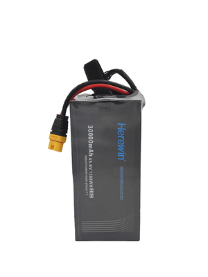 12S 45.6V 30000mAh LiHv Soft Pack UAV Battery 25C Herewin Battery