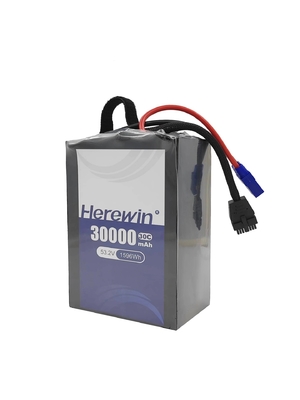 30C 30000mah Drone Lithium Battery 53.2V 14S Lithium Polymer Battery
