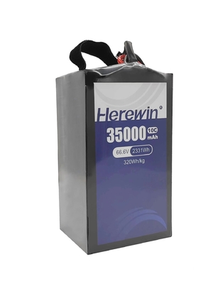 Herewin Semi Solid Battery 18S 66.6V 35000mAh Reliable Quality Soft Pack Battery