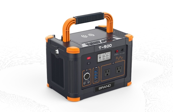 519 Wh Camping Portable Power Station 3*18W For Hiking RV Trips