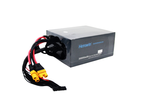 18S 68.4V 25C UAV Lihv Battery In Soft Pack Herewin 30000mAh