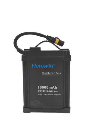 12s Lipo Pack Herewin 16000mah Lipo Battery 45.6V 25C For Smart UAV Drone
