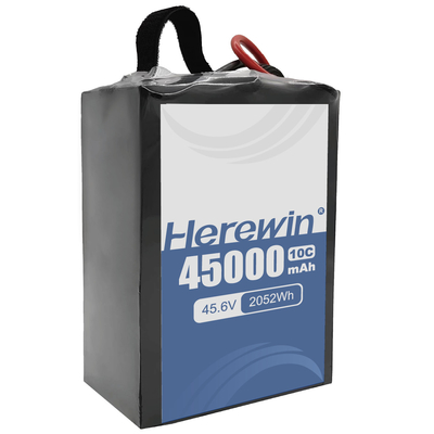 Herewin Semi Solid State Battery 12S1P 45.6V 45000mAh For Large Industrial UAV Drone With HIgh Discharge Rate