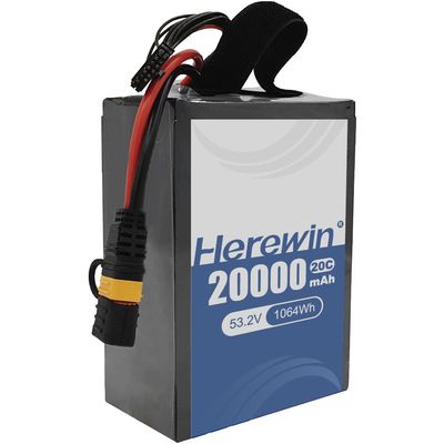 UAV Fast Charging and Long-Lasting Durability with Herewin Semi-Solid State Battery 14S 53.2V 20000mAh
