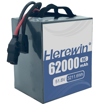 UAV Semi Solid State Battery Herewin 62000mAh 14S2P 51.8V Energy Storage Solution for Demanding Application
